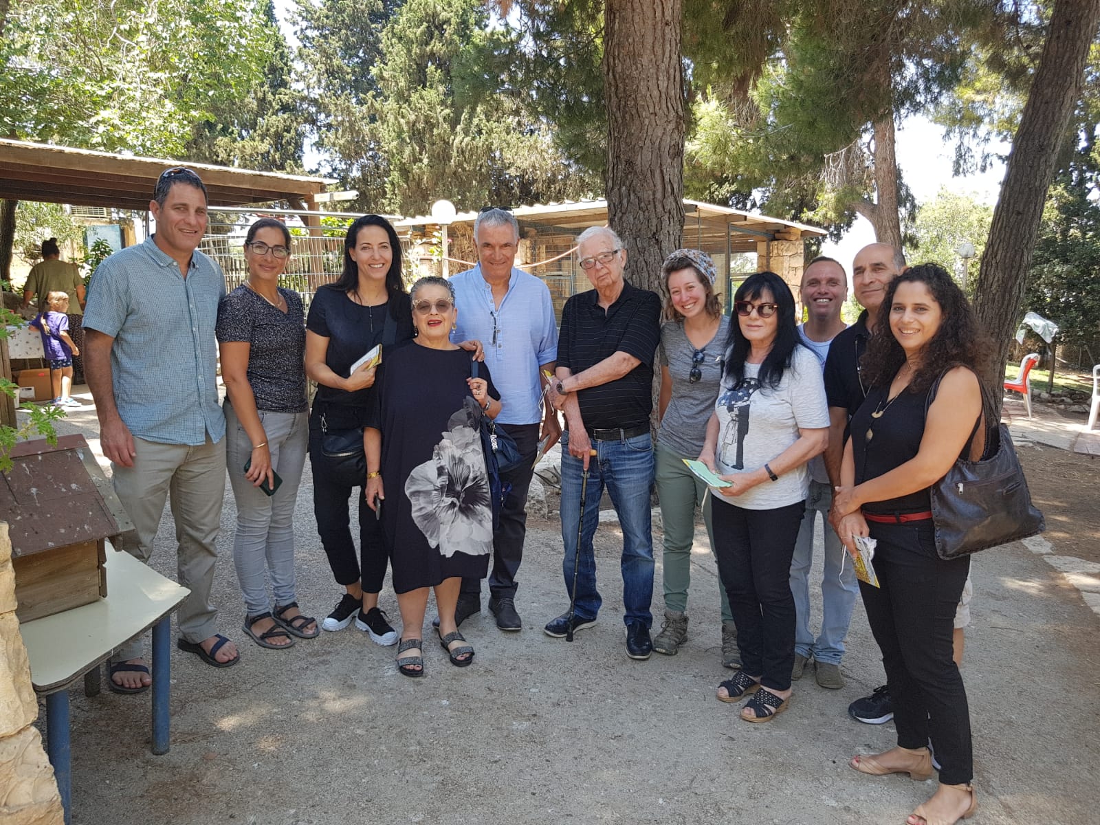 SHEKEL board members at tour in Ramat Rachel